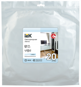 Фотография товара 'IEK Лента LED LSR-2835W60-4,8-IP20-12В, LSR1-2-060-20-3-20'