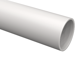 Фотография товара 'IEK Труба гладкая жесткая ПВХ d=20мм белая 2м (50м/компл) CTR10-020-K01-2-050'