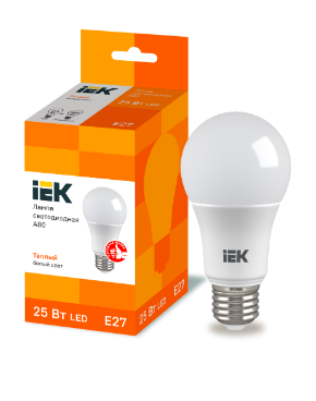 Фотография товара 'IEK Лампа светодиодная A80 шар 25Вт 230В 3000К E27 LLE-A80-25-230-30-E27'