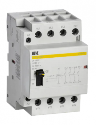 Фотография товара 'IEK Контактор модульный с ручным управлением КМ40-40МР AC KARAT MKK22-40-40'
