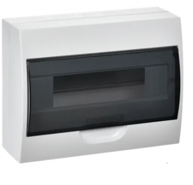 Фотография товара 'IEK  Корпус пластиковый ЩРН-П-12 черная прозрачная дверь IP41 MKP12-N-12-41-G'