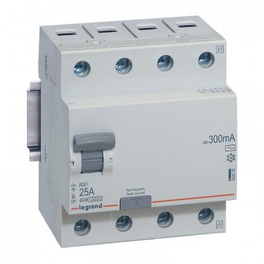 Фотография товара 'IEK 402070 RX3 ВДТ 300МА 25А 4П AC'