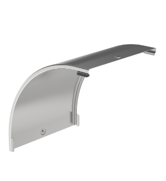 Фотография товара 'IEK Крышка поворота плавного 90град вертикального внешнего (тип В20) ESCA 150мм CPV41D-0-90-150-08'