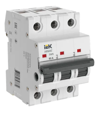 Фотография товара 'IEK ARMAT Выключатель-разъединитель SWN 3P 63А AR-SWN-3-063'