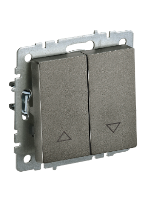 Фотография товара 'IEK BRITE Выключатель жалюзи 10А ВС10-1-5-БрТБ темная бронза BR-V15-0-10-K45'