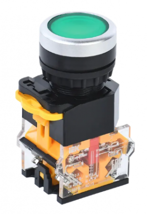 Фотография товара 'IEK Кнопка управления D8-11 d=22мм 1з+1р зеленая BBT30-11-3-22-K06'