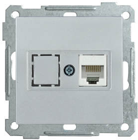 Фотография товара 'IEK Розетка компьютерная РК11-1-Б RJ45 Cat6 BOLERO, EKB16-01-K23'