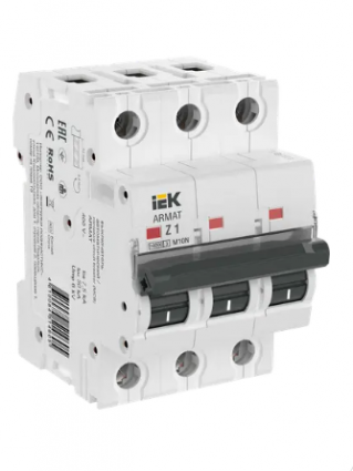Фотография товара 'IEK ARMAT Автоматический выключатель M10N 3P Z 1А AR-M10N-3-Z001'