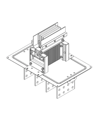 Фотография товара 'IEK LINEBAR Секция фланцевая прямая Тип1 2000А Al 3L+N+PER IP55 транспортировочная LB-2000A4-35-F-F1'