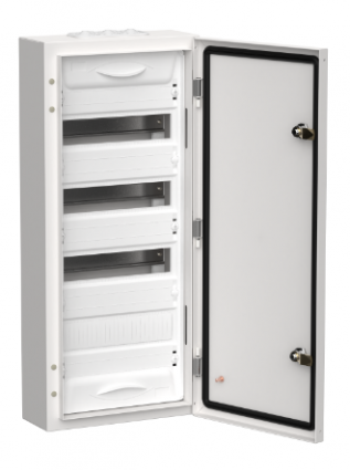 Фотография товара 'IEK TITAN 5 Корпус металлический ЩРн-48 (1х48) 710х310х140мм IP54 белый (одна дверь) TI5-50-N-048-54'