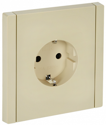 Фотография товара 'IEK FP-R14-16-K10 FORTE&PIANO Роз. с з/к з/ш в/к 16А FP415'