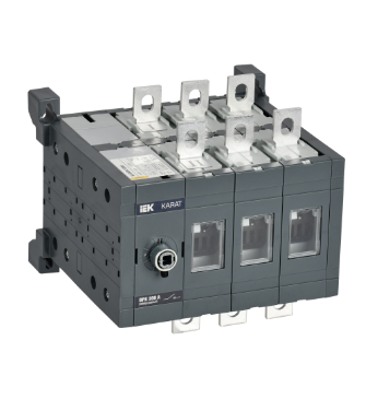 Фотография товара 'IEK KARAT Выключатель-разъединитель ВРК реверсивный без рукоятки управления 3P 200А KA-VR20-3-0200'