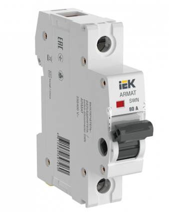 Фотография товара 'IEK ARMAT Выключатель-разъединитель SWN 1P 80А AR-SWN-1-080'