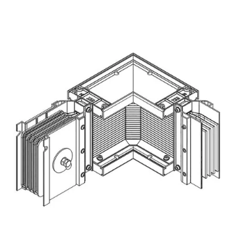 Фотография товара 'IEK LINEBAR Секция угловая правая 1000А Al 3L+N+PER некрашеная IP55 транспортировочная LB-1000A4-25-F-LR'