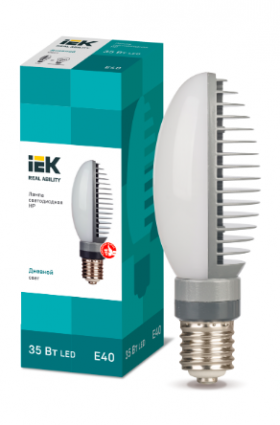 Фотография товара 'IEK Лампа светодиодная HP 35Вт 120град 230В 5000К E40 поворотный цоколь LLE-HPR-035-230-50-E40'