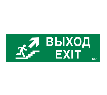 Фотография товара 'IEK Этикетка самоклеящаяся 310х90мм "Выход/лестница вверх/фигура" LPC10-1-31-09-VLVVF'