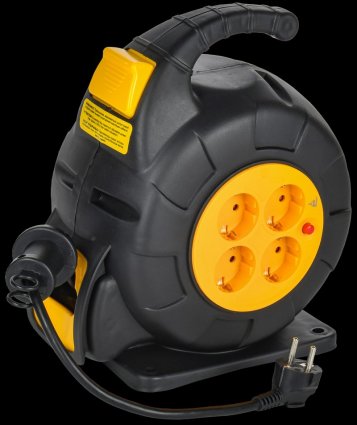 Фотография товара 'IEK TW-KP27-16-04-10 TWIST Катушка УК10 4мест. 2P+PE/10м 3х1,5мм2'