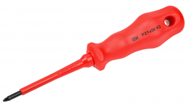 Фотография товара 'IEK ARMA2L 3 Отвертка диэлектрическая PZ1х80 K2 A2L3-SC30-K2-PZ-10-080'