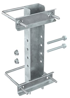 Фотография товара 'IEK Крепление к опорам ограждений 80-100мм для 1-консоли, CLM50D-CO-100-1'