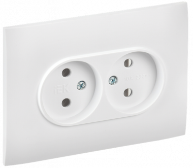 Фотография товара 'IEK SK-R20-10-K01-F SKANDY Роз. 2-я без з/к/ш 10А в сб. SK-R10W'