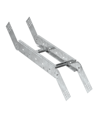 Фотография товара 'IEK Поворот вертикальный шарнирный лестничный LESTA 80х600мм HDZ CPV06-4-80-600-HDZ'