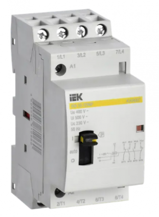 Фотография товара 'IEK Контактор модульный с ручным управлением КМ20-22МР AC KARAT MKK12-20-22'