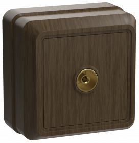 Фотография товара 'IEK Розетка 1-местная для открытой установки телевизионная РТВ20-ОД ОКТАВА, EAO10-K04-DC'