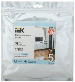 Фотография товара 'IEK Лента LED LSR-2835W60-4,8-IP65-12В, LSR1-2-060-65-3-05'