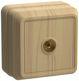 Фотография товара 'IEK Розетка 1-местная для открытой установки телевизионная РТВ20-ОС ОКТАВА, EAO10-K03-DC'