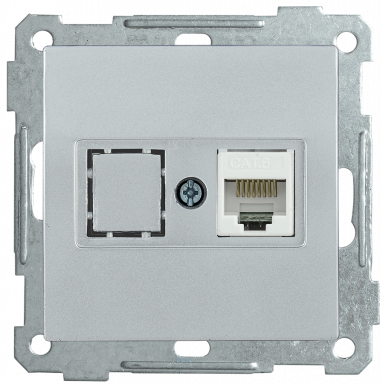 Фотография товара 'IEK Розетка компьютерная РК10-1-Б RJ45 Cat5e BOLERO, EKB15-01-K23'