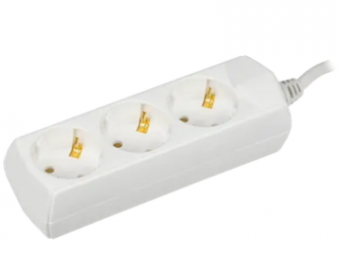 Фотография товара 'IEK  Удлинитель У03 3 места 2P+PE/7м 3х1мм2 10А/250В WYP10-10-03-07-Z-G'