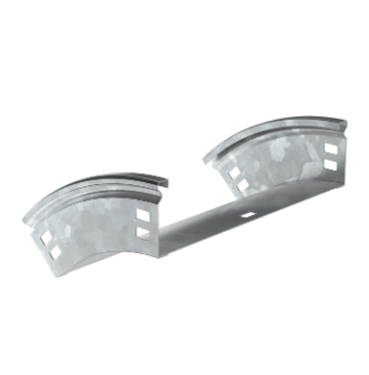 Фотография товара 'IEK ESCA Поворот плавный 45град тип В20 80х600мм HDZ CPV41-0-45-080-600-HDZ'