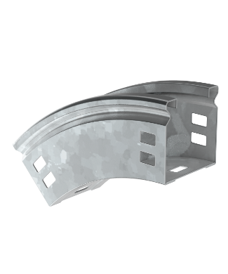 Фотография товара 'IEK ESCA Поворот плавный 45град тип В20 50х50мм HDZ CPV41-0-45-050-050-HDZ'