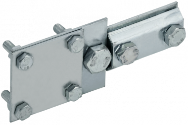 Фотография товара 'IEK ZCC56-14-1-68-30 Зажим соединительный контрольный пр. 6-8мм-полоса 30мм оц. сталь'