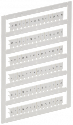 Фотография товара 'IEK AF-CT10D-M-D25-21 ARMAFIX Маркер для CTS/CP 2,5мм2 "A; B; C; N; PE"'