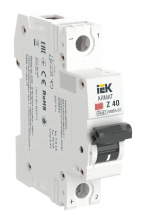 Фотография товара 'IEK ARMAT Автоматический выключатель M06N-DC 1P Z 40А, AR-M06N-1-Z040DC'