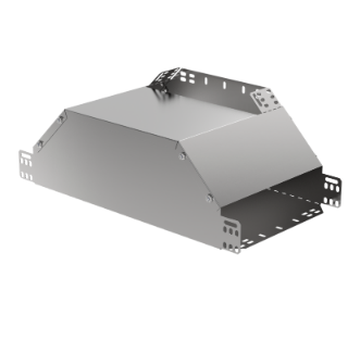 Фотография товара 'IEK Ответвитель Т-образный вертикальный вверх боковой 50х500 HDZ CLM50D-OVVB-050-500-HDZ'