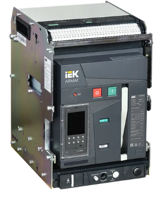 Фотография товара 'IEK ARMAT Воздушный автоматический выключатель выдвижного исполнения 3P типоразмер B 85кА 2000А AR-ACB-3VB-085-2000A-TDCF'