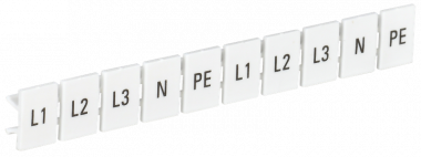 Фотография товара 'IEK YZN11M-006-K00-A Маркеры для КПИ-6мм2 с символами "L1, L2, L3, N, PE"'