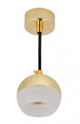 Фотография товара 'IEK LIGHTING Светильник 4012 подвесной под лампу GX53 золото LT-UCB0-4012-GX53-1-K22'