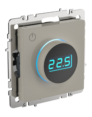 Фотография товара 'IEK BRITE Термостат электронный с индикацией ТС10-1-БрКр бежевый BR-RT11-K10'