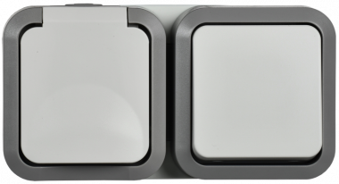 Фотография товара 'IEK TS-G10-6-55-V-K41 TORS Блок розетка + выключ. гор. 16А IP55 TS242'