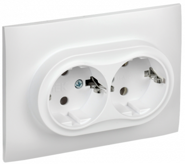 Фотография товара 'IEK SK-R21-16-K01-F SKANDY Роз. 2-я с з/к без з/ш 16А сб. SK-R08W'