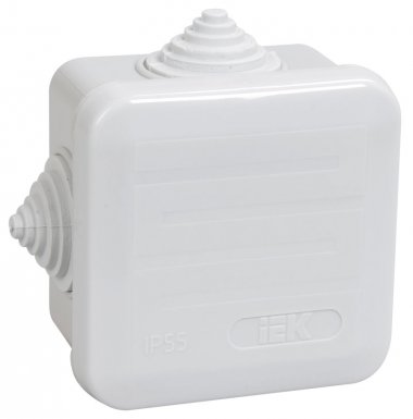 Фотография товара 'IEK Коробка КМ41236 распаячная для о/п 70х70х40 мм IP44 UKOZ11-070-070-040-K41-44'