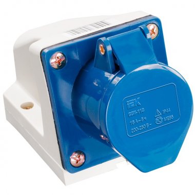 Фотография товара 'IEK Розетка 145 стационарная 3Р+РЕ+N 125А 380В IP54 PSR12-125-5'