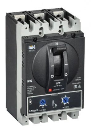 Фотография товара 'IEK ARMAT Автоматический выключатель в литом корпусе 3P типоразмер A 85кА 100А AR-MCCB-3A-085-0100A-ATUC'