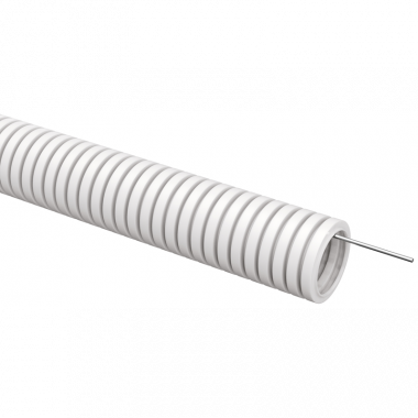 Фотография товара 'IEK ET-TG21-121-032-025-K01 ELASTA Труба гофр. ПВХ d=32мм с зондом'