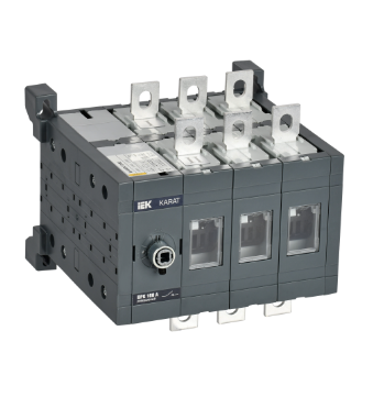 Фотография товара 'IEK KARAT Выключатель-разъединитель ВРК реверсивный без рукоятки управления 3P 160А KA-VR20-3-0160'