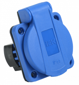 Фотография товара 'IEK Розетка панельная РП15-3 с з/к с з/ш с крышкой 2P+PE 16А IP44 MAGNUM, PSN71-016-3-3-44-K07'