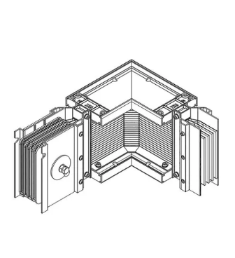 Фотография товара 'IEK LINEBAR Секция угловая правая 2000А Al 3L+N+PER некрашеная IP55 транспортировочная LB-2000A4-25-F-LR'